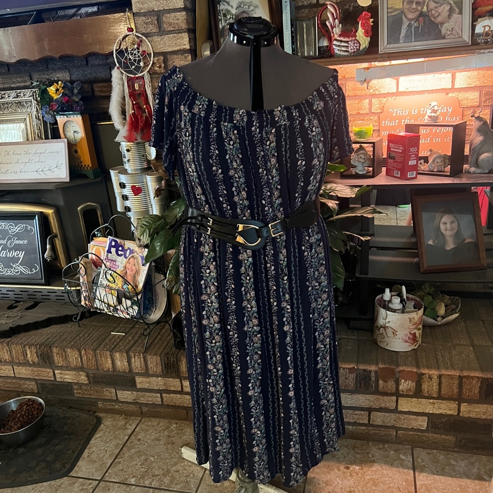 Off shoulder plus dress